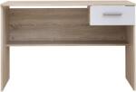 Forte Lupo íróasztal, méretek 110x52x72, 3, Sonoma tölgy/fehér