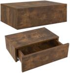 Juskys Set 2 noptiere suspendate in design natural