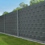 Juskys Centura de protectie PVC pentru gard 4 buc - antracit