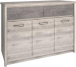 TEMPO KONDELA Komód 3D2S, Nairobi Gesztenye/Onix, Jesi New