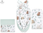 MimiNu - Set 4 in 1 Cosulet bebelus Baby Cocoon 75x55 cm, Husa 100% bumbac, Din bumbac certificat Oeko Tex Standard 100, Cu patu (6426972012539)