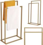 SPRINGOS fém Törölközőtartó 84x45x21, 5cm - arany (HG0069)