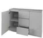 TEMPO KONDELA Komód, Fehér, Logan New 03