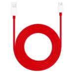 OnePlus Supervooc Adatkábel USB - Type-C, Törésgátló, Piros