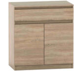 TEMPO KONDELA 2 Ajtós Komód Egy Fiókkal, Tölgy Sonoma, Hany New 007