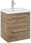 Roca Roma Compact 51 cm fürdőszoba bútor mosdóval, Rural Oak A852472808 (A852472808)