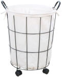 Tempo Szennyeskosár, Fekete/Fehér, Kramel