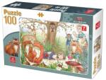 DEICO Puzzle Copii, 100 de Piese, Animale Salbatice, + 4 ani, Deico (TOY-76519) Puzzle