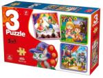 DEICO Colectie 3 Puzzle Copii, 6, 9, 16 Piese, Povesti (TOY-76540) Puzzle