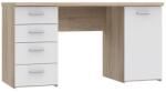 Forte Íróasztal ARENO fehér/sonoma tölgy MT926-Q36 (FR0073)