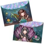 Santoro gorjuss Папки с копче Santoro Gorjuss Making Waves - Deep Secrets and The World Is Your Oyster, 2 броя (1298GJS01)