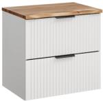 Comad Készlet szekrény Comad Adel White ADEL WHITE 82-60-B-2S, szekrény feletti pult Comad Nature Wotan NATURE WOTAN 89-60-46 M (SETADWBNATWOTAN60CM)