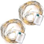 Nexos Fényfüzér ezüst huzal 2 db meleg fehér 64 LED (BI11024_SL2)