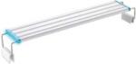 Szerber LED MS40 akvárium világítás fehér és kék LED izzókkal (Alumínium lámpatest: 38.5 cm ~ 40-50 cm széles akváriumhoz | 13 W | kb. 700 lumen)