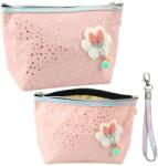 Lean Tolltartó Kozmetikai Táska Masni Fényes Pöttyös Púderrózsaszín 23x16cm 22024 (22024) (22024)
