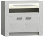 TEMPO KONDELA Komód, Kőris Fehér, Infinity I-10