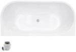 Besco Cada de baie freestanding, fara preaplin, dreptunghiulara 170 cm, Black&White, Besco Vica WAS-17VNBZO (WAS-17VNBZO)