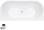 Besco Cada de baie freestanding, fara preaplin, dreptunghiulara 150 cm, Black&White, Besco Vica WAS-15VNBO (WAS-15VNBO)