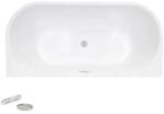 Besco Cada de baie freestanding, cu preaplin cu fanta, dreptunghiulara 170 cm, Black&White, Besco Vica WAS-17VNBBI (WAS-17VNBBI)