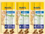 MultiFit Fruit Meat Sticks macska jutalomfalat lazac&áfonya 7x8x5g