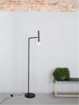 Nova Luce Lampa podea PIELO Opal Sticla Nisipiu Negru Aluminiu LED G9 Wat 1x5 Wat 230 Volt IP20 Class II Fara bec (NV9043309)