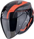 Scorpion EXO-Z1 VUE nyitott bukósisak fekete-piros