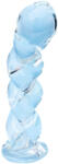Clarity - dildo din sticlă cu model împletit - transparent (5061076320497) Dildo