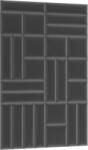 ELTAP Quadratta 120x195 kárpitozott panel, sötétszürke - sprintbutor