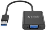ORICO kábel átalakító - UTV-BK/97/ (USB-A 3.0 to VGA, 1080p, fekete) (ORICO-UTV-BK-BP)