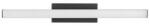 Nova Luce Corp de iluminat pentru baie WILLOW Negru Aluminiu & Acrylic LED 12 Wat 230 Volt 1174Lm 3000K IP44 (NV787013)