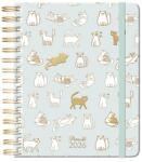 PLANALL Határidőnapló PLANALL Classic B/5 heti spirálos keményfedelű gumis Kitty 2026. 21536 (21536)