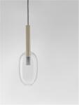 Nova Luce Lampa suspendata AMELIA Nisipiu Auriu & Sticla clara LED G9 1x5 Wat 230V IP20 Fara bec (NV9028833)