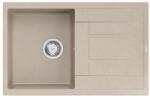 Quadron 1381 - Quadron MORGAN 111 gránit mosogató (780x500 mm, 1 medence+csepegtető ) pearl beige (1381)