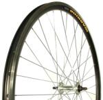  Kerék 622-es első duplafalú warrior fekete felni menetes alu. agy ezüst