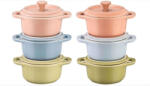 Staub kerámia | Cocotte kerámia főzőedény szett 6 darabos | kerek | kerámia | többszínű (1029320)