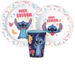  Stitch műanyag étkészlet szett 3 db
