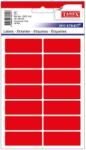 Tanex Etichete autoadezive, 19x50 mm, 70 buc/set, rosu, TANEX (TWOFC114R)