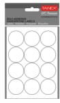 Tanex Etichete autocolante rotunde, 32 mm, 60 buc/set, alb, TANEX (TX-OFC-133-WH)