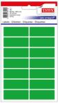 Tanex Etichete autoadezive, 19x50 mm, 70 buc/set, verde, TANEX (TWOFC114G)