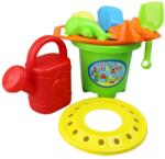  Mega homokozó készlet műanyag 9 db-os zöld (342) (342-1)