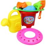  Mega homokozó készlet műanyag 9 db-os piros (342) (342)