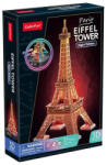 CubicFun 3D puzzle LED világítással Eiffel-torony 51 db-os