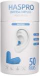 Haspro Tube50 dopuri de urechi albastru - 50 perechi