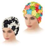 Fashy 3191 női gumi úszósapka virágokkal (4008339070776)