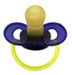  Hopp Játszócumi Világítós, kék latex cseresznye (méret: 2) 6+ hó - perfectlife