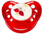 Baby Bruin Játszócumi Katica, piros szilikon fogszabályzós (méret: 1) 0 - 6 hó - perfectlife