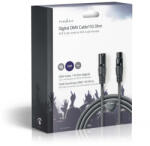 Nedis COTG15012GY150 dmx adapter kábel, 3-pines xlr, 15 m, sötétszürke (COTG15012GY150)