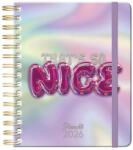 Planall Határidőnapló PLANALL Midi B/6 heti spirálos keményfedelű gumis Nice 2026 (21576) - fotoland