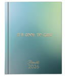 PLANALL Határidőnapló PLANALL Mini A/6 heti keményfedelű aranyozott Cool 2026 (21561) - papir-bolt