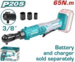 TotalTools TOTAL Tools Akkus racsnis csavarkulcs 65nm/250rpm/P20S (akkumulátor nélkül) (TDRLI2060151)